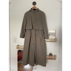 FS Limited Women's Gray Long Coat Jacket With Pockets‎ Size 8